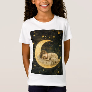 Camiseta Bebê dormindo na lua