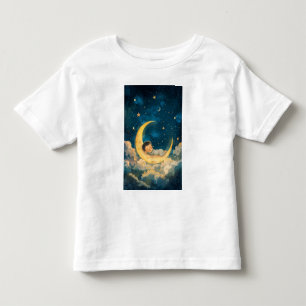 Camiseta Bebê dormindo na lua