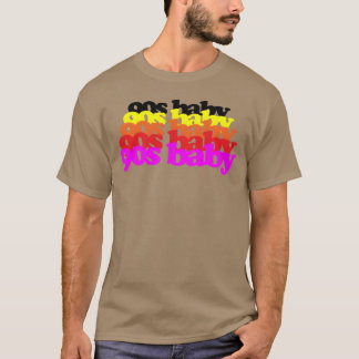 Camiseta bebê dos anos 90 aniversário de 1990 noventa milên