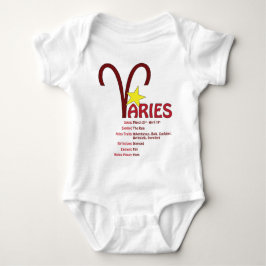 Camiseta Bebê dos traços do Aries