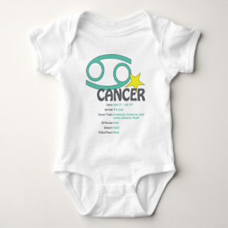 Camiseta Bebê dos traços do cancer