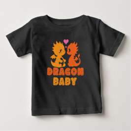 Camiseta Bebê Dragão Casal