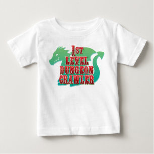 Camiseta Bebê Dungeon Crawler de 1º Nível