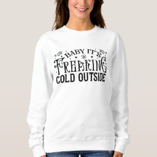 Camiseta Bebê É Frio Louco Fora da Tipografia Vintage