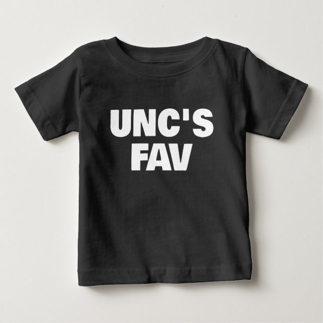 Camiseta bebê é o favorito do tio (Frente)