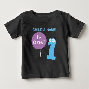 Camiseta bebê é um 1, 1rua primeiro Aniversário, adicionar