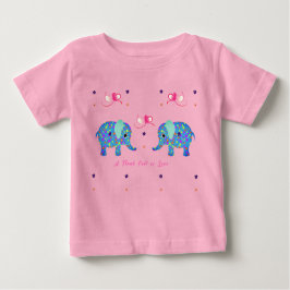 Camiseta Bebê Elefante Fofo