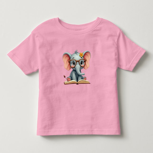 Camiseta Bebê Elefante Sábio (Frente)