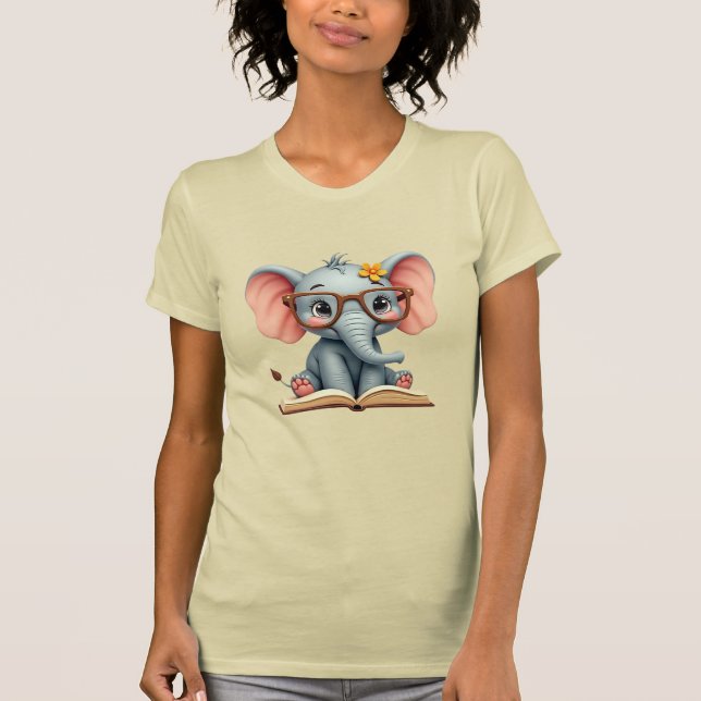 Camiseta Bebê Elefante Sábio (Frente)