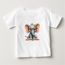 Camiseta Bebê Elefante Sábio