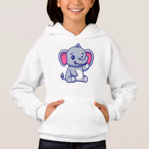 Camiseta Bebê Elefante Sentado Acenando com a Mão-23800