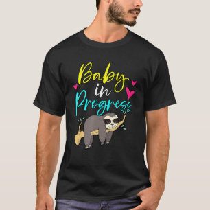 Camiseta Bebê em andamento Largura Anúncio de Gravidez