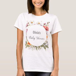 Camiseta Bebê em Bloom WildFlower Lilac Chá de fraldas