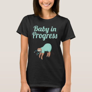 Camiseta Bebê Em Curso Designs Cansados De Lama Para Gravid