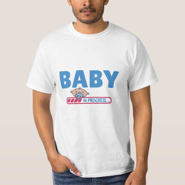 Camiseta Bebê em progresso (Frente)