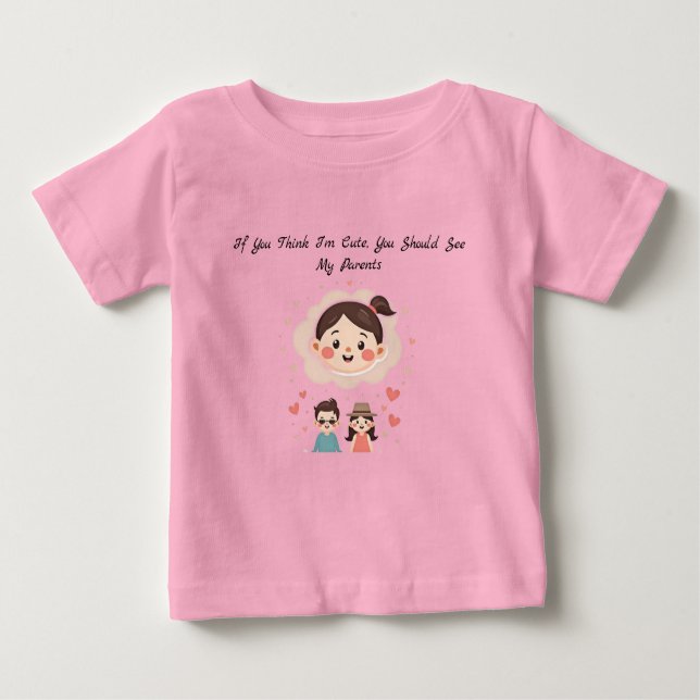 Camiseta Bebê Engraçado (Frente)