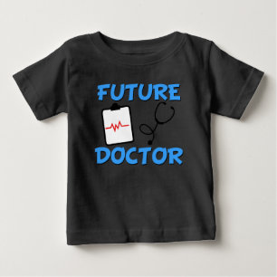 Camiseta Bebê engraçado do doutor futuro