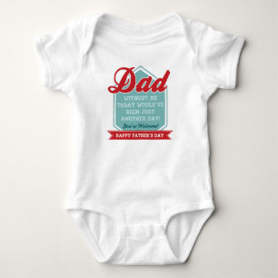 Camiseta Bebê engraçado Onsie para o dia dos pais