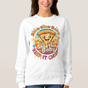 Camiseta Bebê Fatia Fatia - Pizza Engraçada