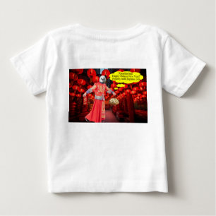 Camiseta bebê. Feliz Ano Novo Chinês. Panda/Homem