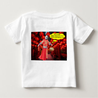 Camiseta bebê. Feliz Ano Novo Chinês. Panda/Homem