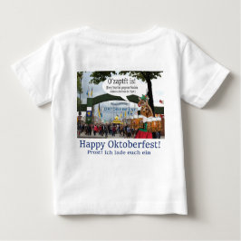 Camiseta bebê. Feliz Oktoberfest! Girafa/menina!
