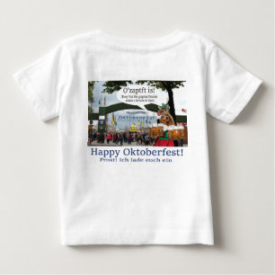 Camiseta bebê. Feliz Oktoberfest! Girafa/menina!