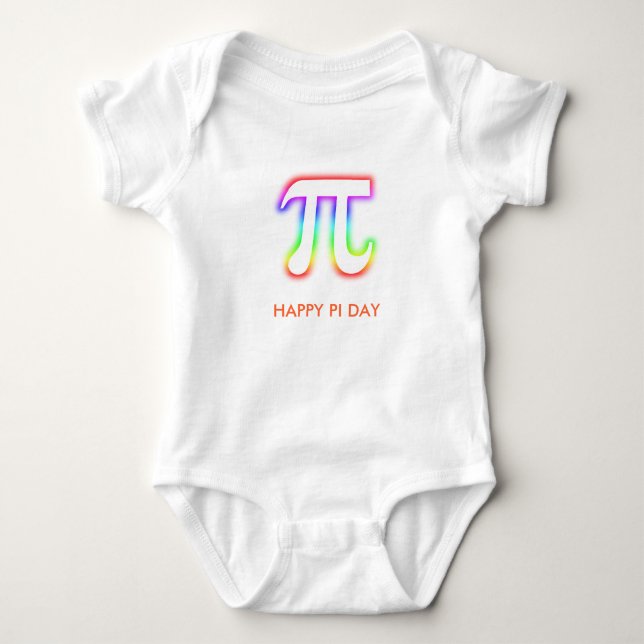 Camiseta Bebê feliz Sciencist do dia | do PI (Frente)