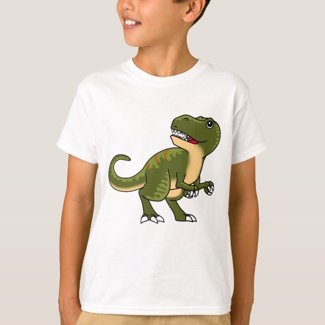 Camiseta Bebê Feliz T-rex (Frente)