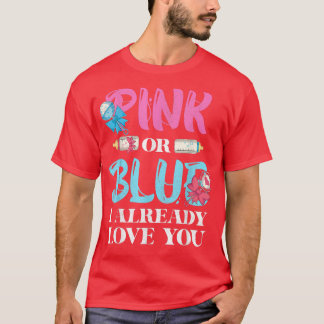 Camiseta Bebê Festa Rosa Ou Azul Eu Já Te Amo Gênero