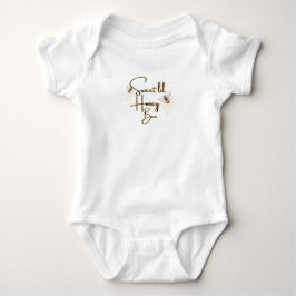 Camiseta Bebê Fofa Abelha Mel Bodysuit