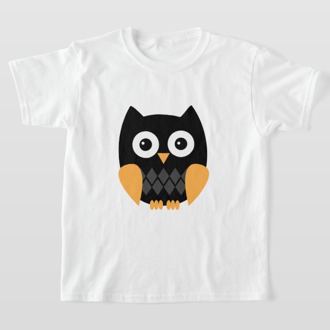 Camiseta Bebê Fofo de Coruja de Halloween (Postura )