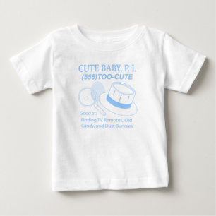 Camiseta Bebê Fofo Detetive