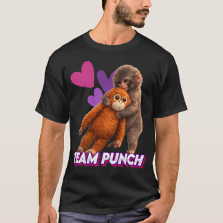 Camiseta Bebê Fofo do Time de Soco dos Macacos Retro