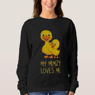 Camiseta Bebê Fofo & Vovó Minha Mimzy Me Ama Pato