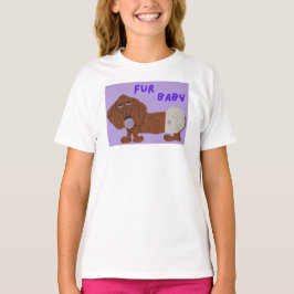Camiseta Bebê Furão Dachshund Filhote
