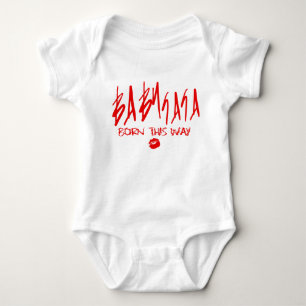 Camiseta Bebê GA GA - nascer esta maneira