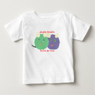 Camiseta bebê gêmeo Karate Kat