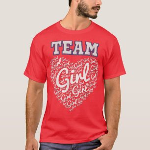 Camiseta Bebê Gênero Revelação Festa Rosa, Equipe Rapariga
