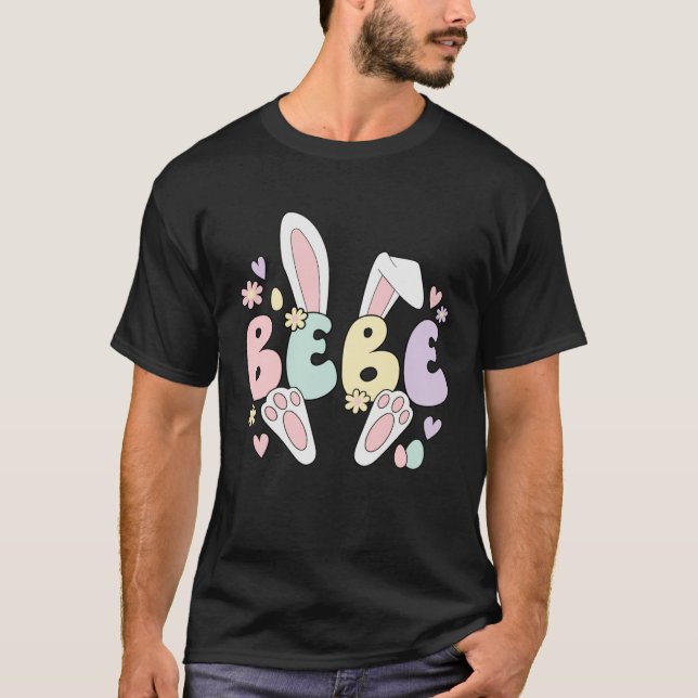 Camiseta Bebe Grandmother Easter Bunny Bebe Grandma Easter  (Frente)