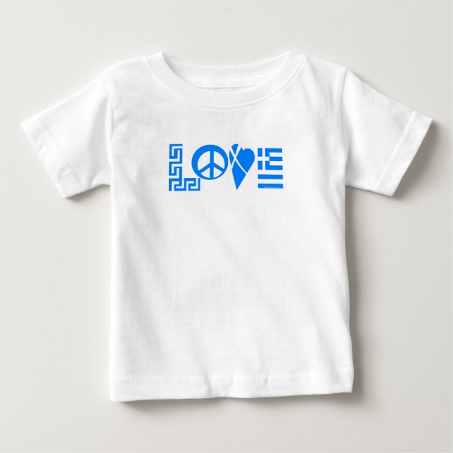Camiseta Bebê grego do amor (Frente)