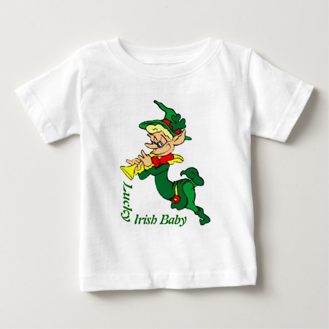 Camiseta Bebê irlandês afortunado (Frente)