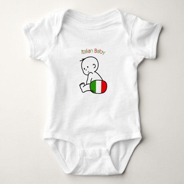 Camiseta Bebê italiano (Frente)
