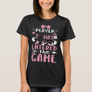 Camiseta Bebê Jogador 2 Entrou No Jogo Bebê