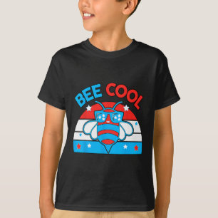 Camiseta Bebê Legal 4 de julho Red White Blue American Boy