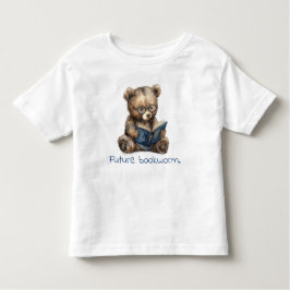 Camiseta Bebê Leitura do Urso do Bookworm Futuro