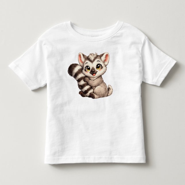 Camiseta Bebê Lêmure Adorável (Frente)