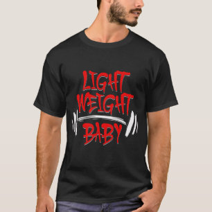 Camiseta Bebê Leve Motivacional Musculação Tipografia