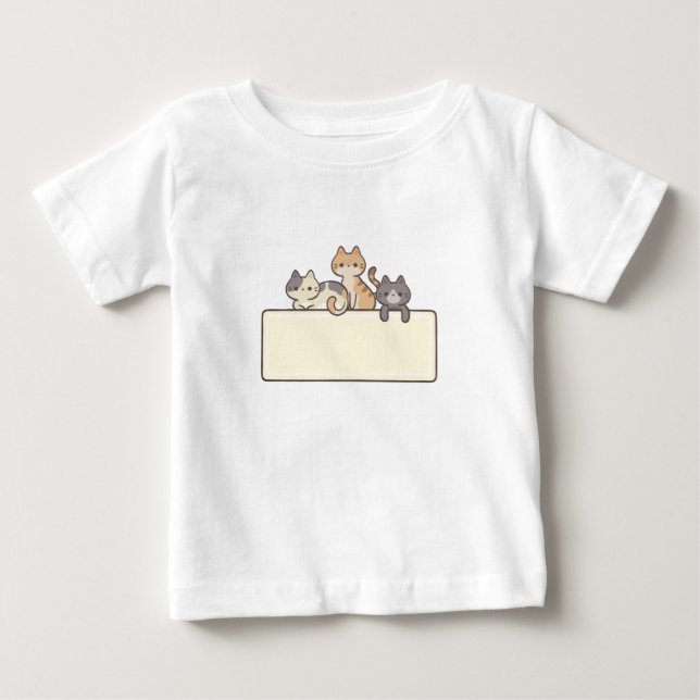 Camiseta bebê logo les chats  (Frente)