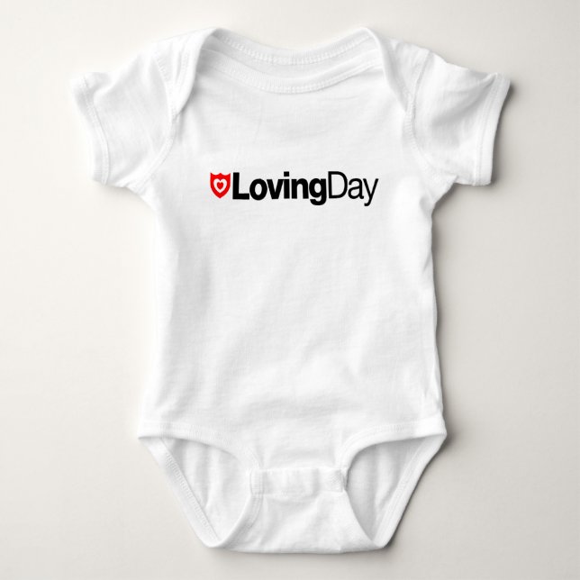 Camiseta Bebê Loving do dia (Frente)